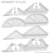 Ekena Millwork Segment Arch 4 Spoke Architectural Grade PVC Combination Pediment, 40"W x 16-7/8"H x 2-3/4"P PEDPC040X170SEG04 - alternate 6